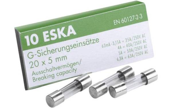 Elektromaterial Schmelzsicherung ESKA 5x20 FST 1.6