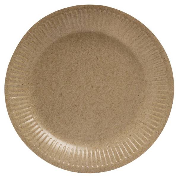 PROnappe Papp-Teller, rund, 230 mm, grau