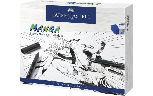 FABER-CASTELL Tuschestift PITT artist pen Manga Starter Set