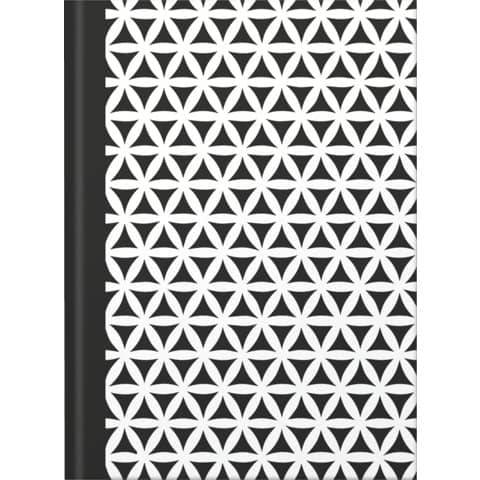 RNK Verlag Notizbuch "Black & White Flowers", DIN A5, dotted