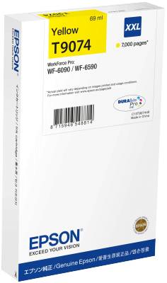 EPSON Tintenpatrone XXL yellow T90744N WF 6090/6590 7000 Seiten
