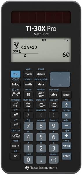 MathPrint D/F Schulrechner TEXAS TI-30XPRO