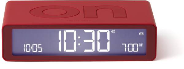 LEXON Funkwecker Flip Classic LR157R9 rot, USB-C