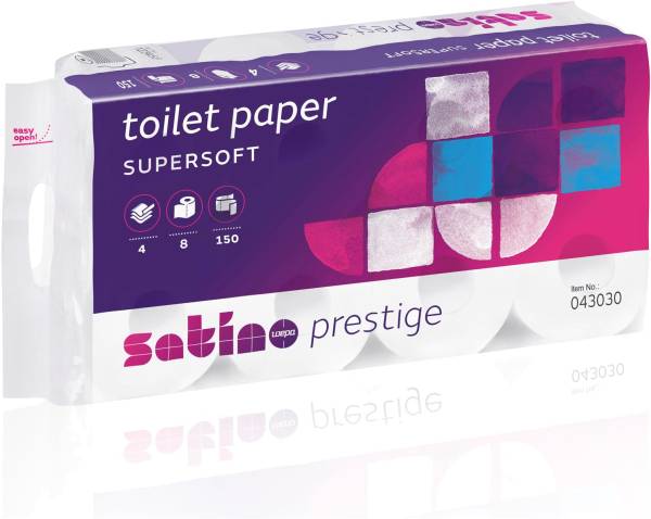 Satino Prestige 043030 Toilettenpapier 4-lagig hochweiss