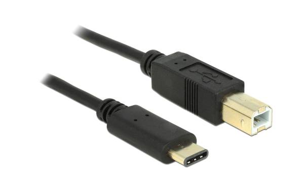 Delock USB 2.0-Kabel USB C – USB B 0.5 m
