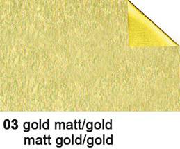 Bastelfolie Alu 50x80cm 90g, gold/gold matt URSUS 4442103
