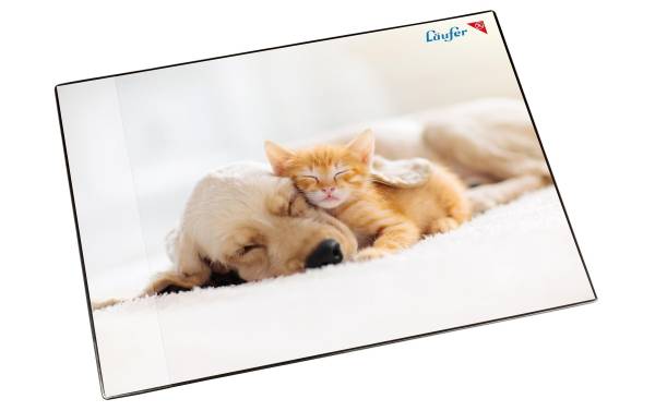 Läufer Schreibunterlage Hund und Katze, 400 x 530 mm