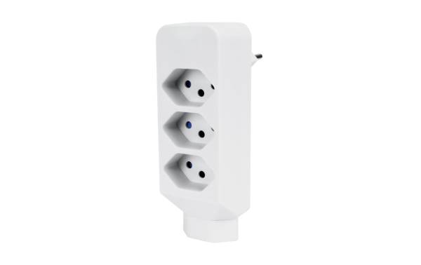 STEFFEN Mehrfachadapter 3 + 1x T13, Weiss