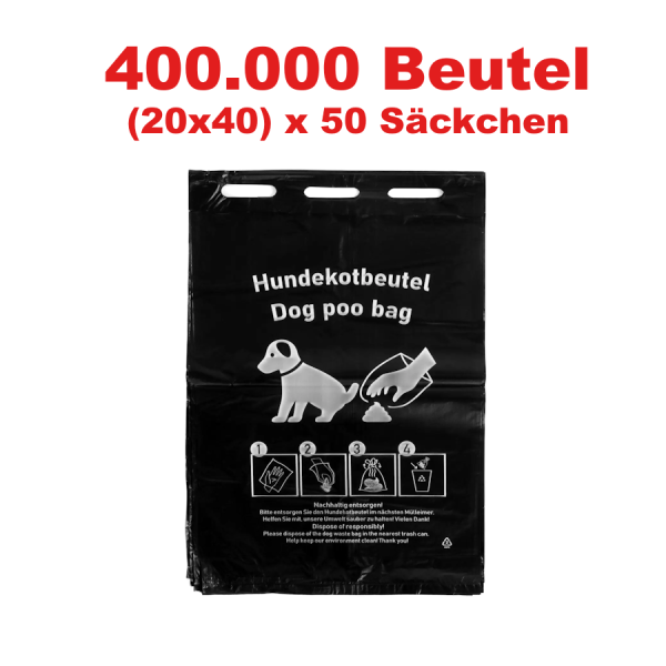 1 Palette Hundekotbeutel universal 20,5x30cm – 50 Beutel pro Block