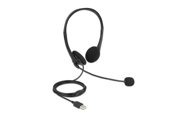 Delock Headset USB Stereo für PC und Notebook