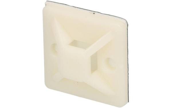 Max Hauri Befestigungssockel Weiss 19 mm x 19 mm