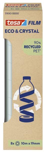 tesa Film ECO & CRYSTAL, transparent, 19 mm x 10 m