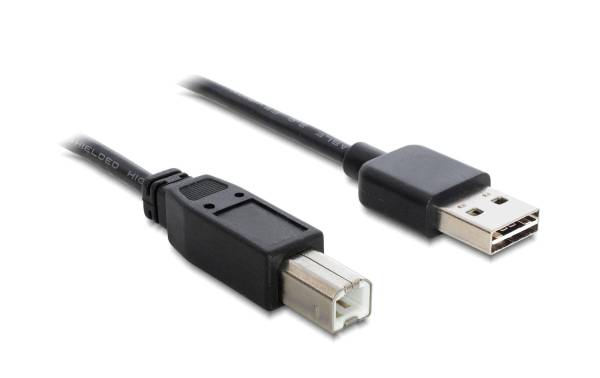 Delock USB 2.0-Kabel EASY-USB USB A – USB B 0.5 m