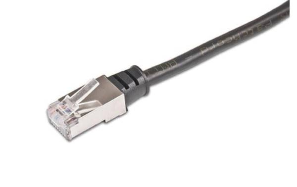 Wirewin Patchkabel Cat 5e, F/UTP, 0.3 m, Schwarz