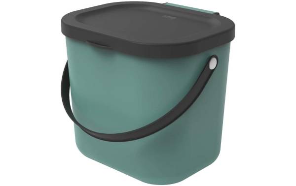 Rotho Recyclingbehälter Albula 6 l, Dunkelgrün