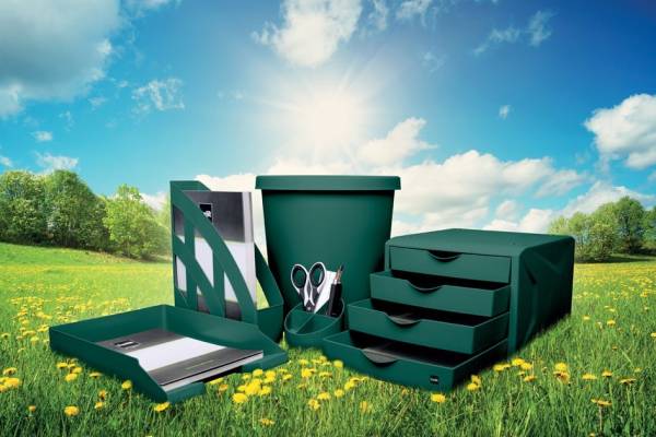 helit Schubladenbox 'the green chameleon', schwarz