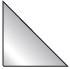 Dreieck Corner-Pockets 17x17cm transp. 100 Stück 3L 10024