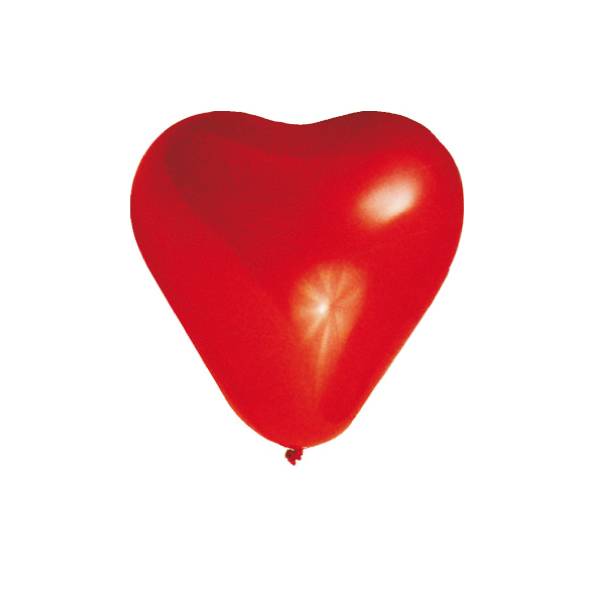 Luftballon Herzform rot 35cm L – 100 Stück