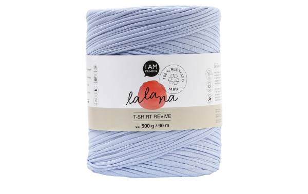 lalana Wolle T-Shirt Revive 5 mm, 500 g, Hellblau