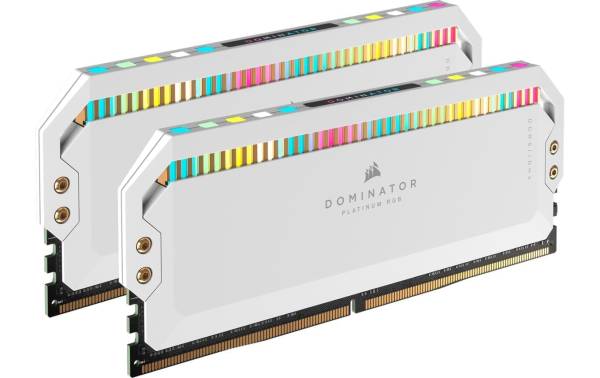 Corsair DDR5-RAM Dominator Platinum RGB 6200 MHz 2x 16 GB Weiss
