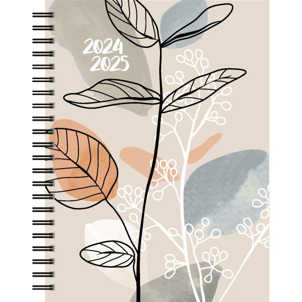 HERLITZ Schüleragenda Eucalyptus 24/25 7191330 1W/2S, FSC 15.5×19.9cm