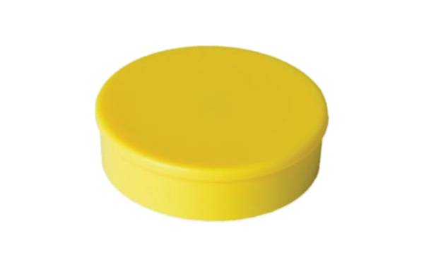 Berec Haftmagnet Ø 20 mm, 10 Stück, Gelb