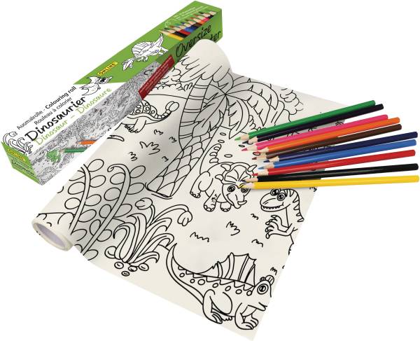 ONLINE Malrolle Dinosaurier 61044/6 inkl. 10 Farbstifte