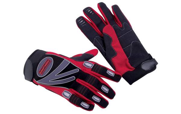 Kraftwerk Mechanikerhandschuh XL, Grau/Rot/Schwarz