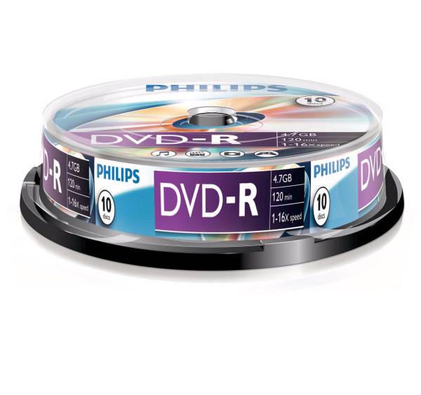 DVD-R 10er Spindel PHILIPS DM4S6B10F