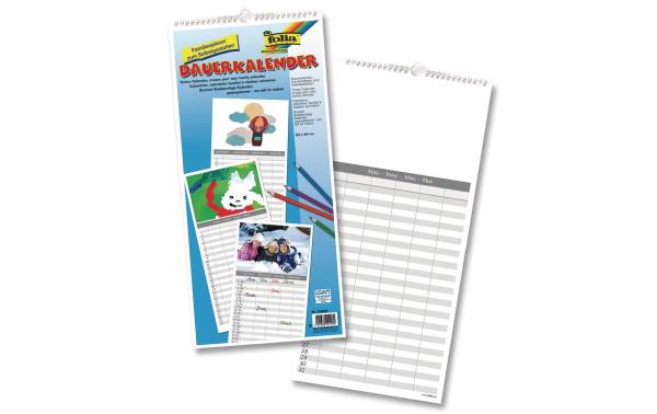 folia Kreativ-Wandkalender "Familienplaner", 230 x 490 mm