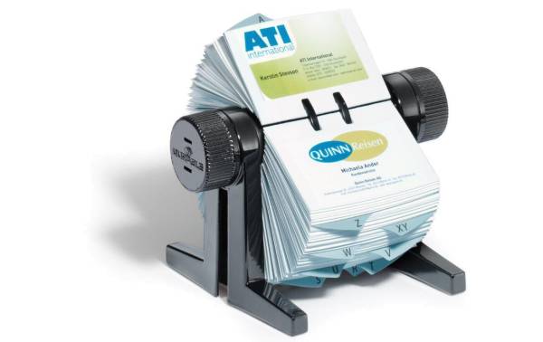 DURABLE Visitenkartenkartei VISIFIX cubo, schwarz