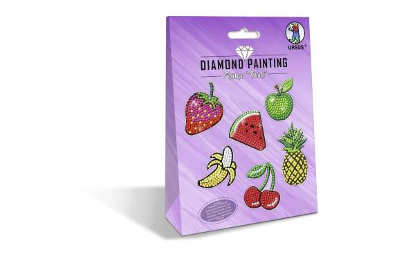 Diamond Sticker Fruit 10x15cm 2 Bogen URSUS 43500004