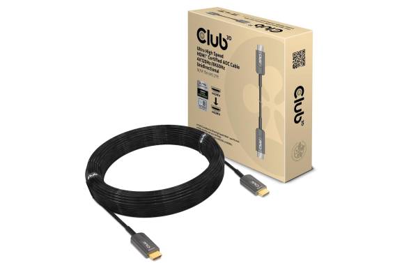 Club 3D Optisches Kabel CAC-1377 4K120Hz/8K 60Hz HDMI – HDMI, 15 m