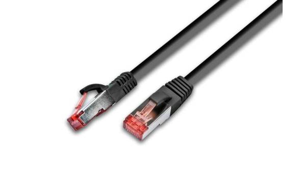 Wirewin Patchkabel Cat 6A, S/FTP, 4 m, Schwarz