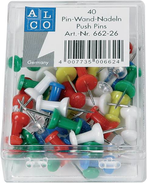 Pin-Wand-Nadeln grün 40 Stück ALCO 662-18