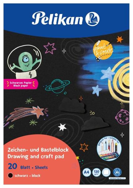 Pelikan Zeichenblock C4/20, DIN A4, 120 g/qm, 20 Blatt