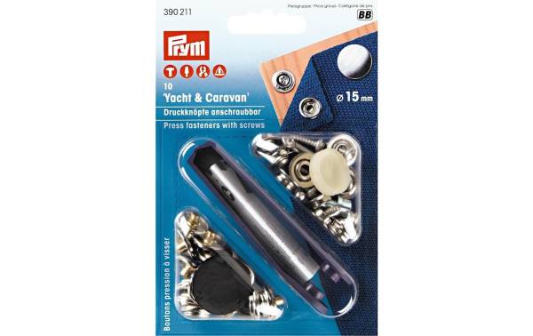 Prym Druckknöpfe Caravan 15 mm, 10 Stück