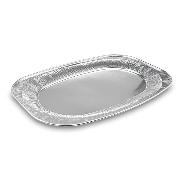 Catering-Platte (ALU) oval 54,5 x 36 cm - 5 Stück