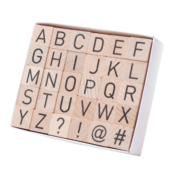 AM CREA Alphabet StempelSet 2x2cm, 30 Stück I 4082.2