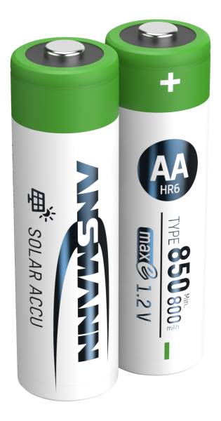 Solar NiMH Akku Mignon AA Typ 850 (min. 800 mAh) maxE