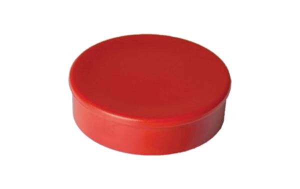 Berec Haftmagnet Ø 30 mm, 10 Stück, Rot