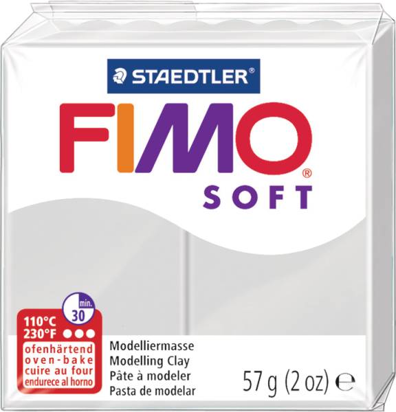 Knete Soft 57g grau FIMO 8020-80