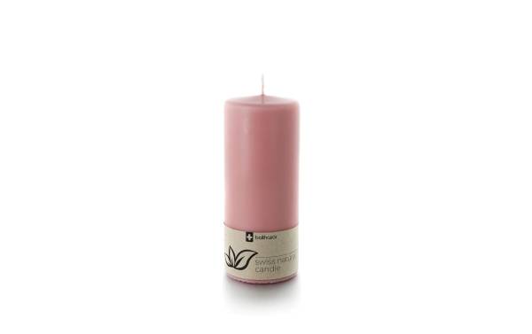 balthasar Zylinderkerze Swiss Natural Candle 19 x 8 cm Rosa