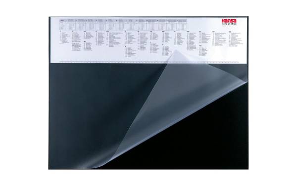 Schreibunterlage CalendarPad 65x50cm schwarz HANSA 41-6002.0
