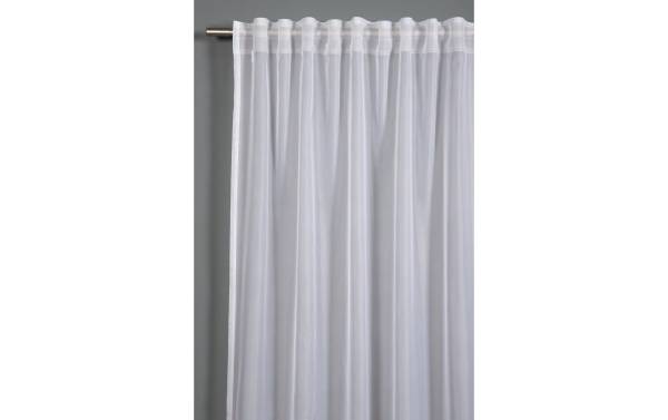 Gardinia Tagvorhang Voile Uni 450 x 245 cm, Weiss