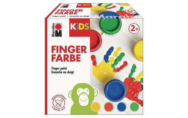 Kids Fingermalfarben 4 Farben MARABU 30300080