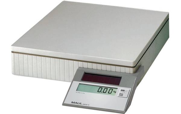 MAULparcel S Solar Paketwaage, Tragkraft: 50 kg, Farbe: grau