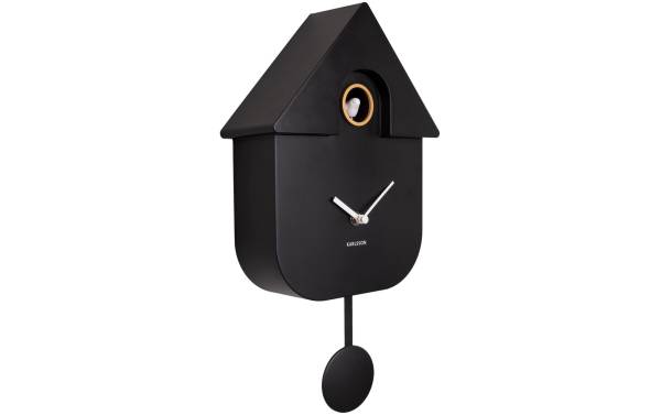 KARLSSON Wanduhr Kuckuck Schwarz