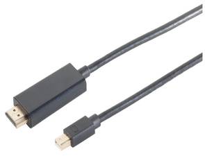 shiverpeaks BASIC-S Mini DisplayPort – HDMI Kabel, 1,0 m