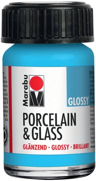 Marabu Farbe 'Porcelain & Glass', glänzend, 15 ml, weiß